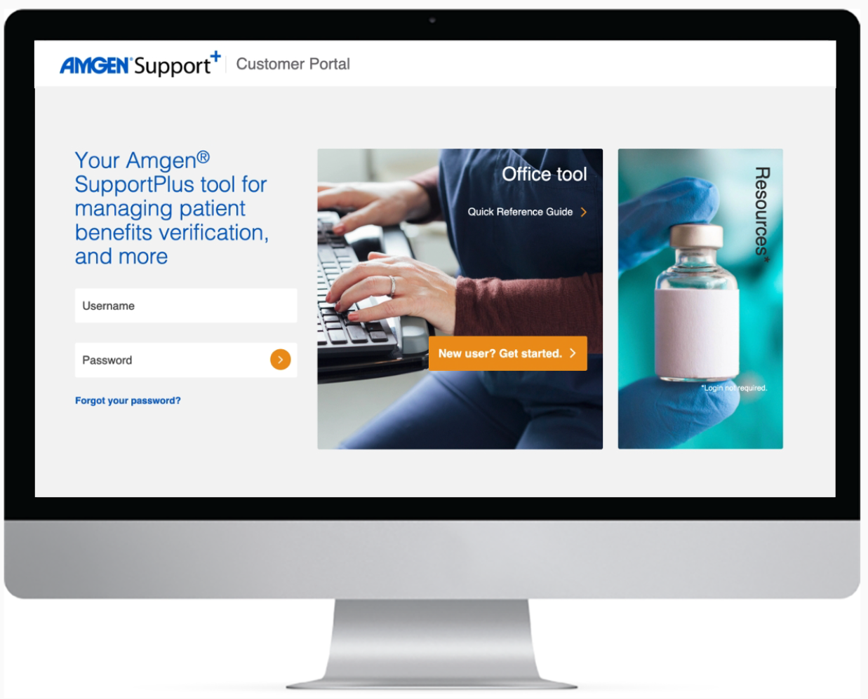 Access Amgen® SupportPlus Customer Portal