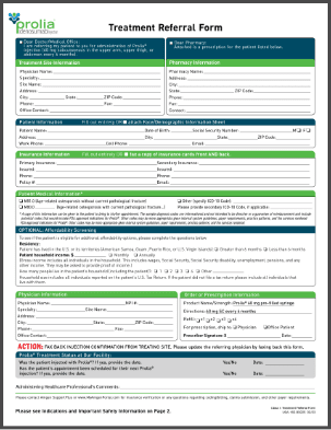Treatment referral form