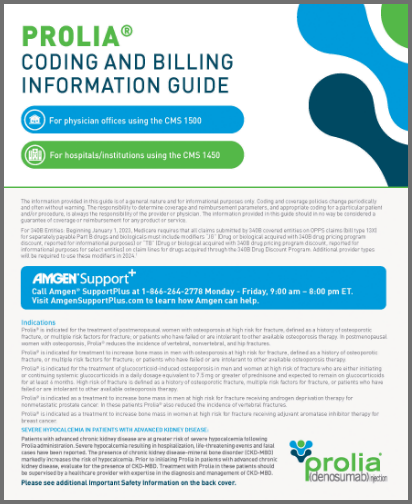 Prolia Coding and Billing Guide